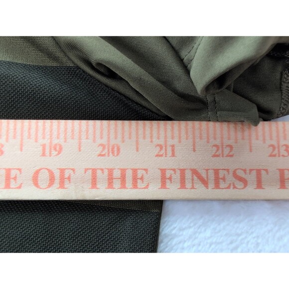 Nike Golf DRI-FIT Lightweight Stretch Polo Shirt Mens Medium Green Black Stripes - Picture 7 of 9